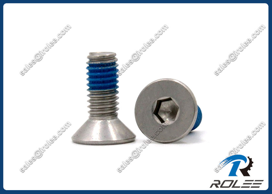 China DIN7991 Flat Head Hex Drive Nylon Self-locking Screw, Stainless 18-8/304/316 supplier