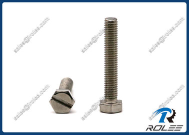 China 304/316/A2/18-8 Stainless Steel Slotted Drive Hex Bolt supplier