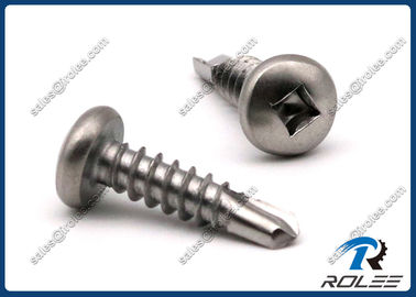 China 304/316/410 Stainless Steel Robertson Square Pan Head Self Drilling Screws supplier