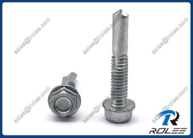 China Ruspert Plated Stainless 410 Hex Washer Head Self Drilling Screw for Heavy Duty Steel Structure supplier
