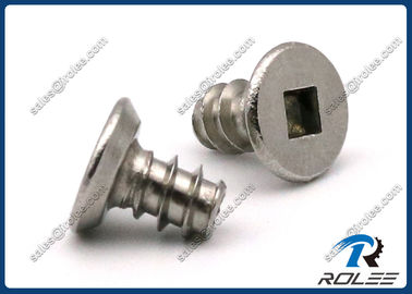 China 304/316 Stainless Steel Square Flat Undercut Head Tapping Screws for Plastics supplier