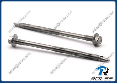 China 410 Stainless Hex Washer Head Self Drilling Screw for Heavy Duty Steel Structure supplier