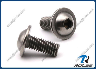 China 304/316/18-8 Stainless Steel Hex Socket Round Flange Washer Head Machine Screws supplier