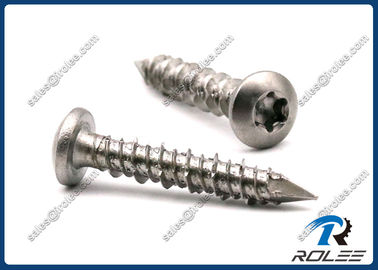 China Passivated 410 Stainless Steel Torx Star Drive Pan Head Concrete Screws supplier