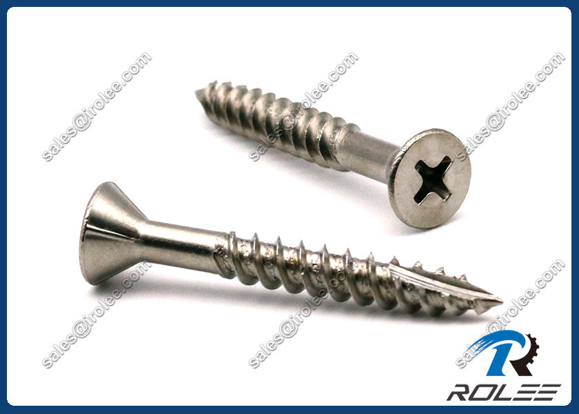 Marine Grade 316 Stainless Steel Decking Screw for Hardwood, Type 17
