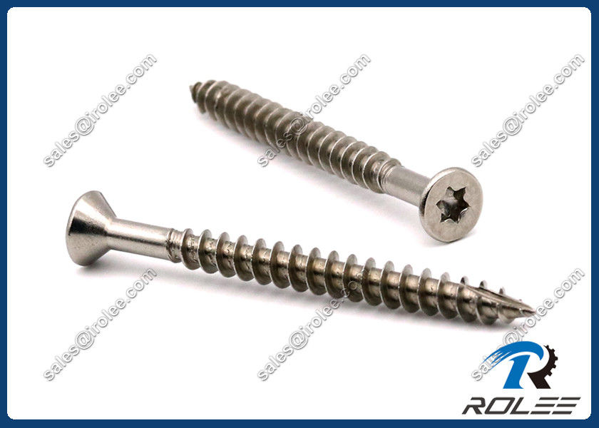 Stainless Steel 316 Countersunk Head Torx Deck Wood Screw Type 17 Marine Grade