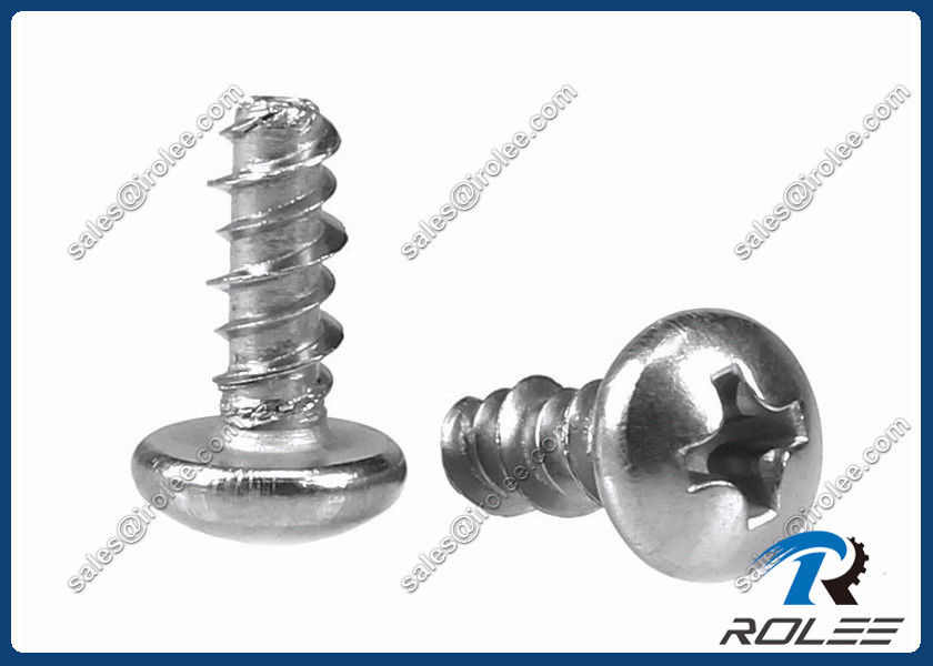 18 8 316 410 Stainless Steel Philips Pan Head Hi Lo Thread Screw For Plastics