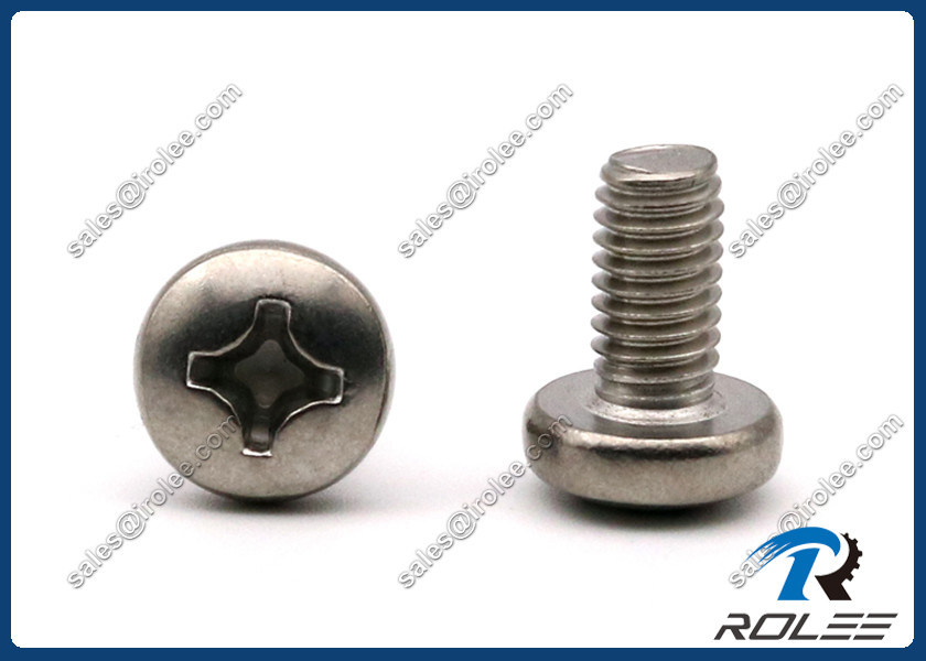 1032 x 3/4" 188 Stainless Steel Philips Pan Head Machine Screws, UNF