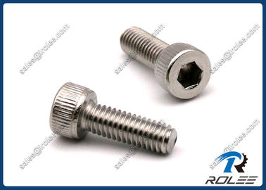 China DIN 912 316CU Stainless Steel Knurled Head Socket Cap Screws, M4 x 20mm supplier