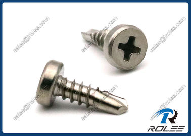 China 304/316/410/18-8 Stainless Steel Low Profile Pan Head Philips Self Drilling Screw supplier