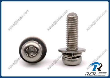 China 304/316/A2/A4 Stainless Torx Pan Head SEMS Screw with Spring & Flat Lock Washer supplier