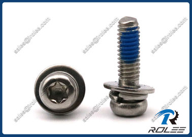 China Stainless Steel Torx Pan Head SEMS Self Locking Screw with Flat &amp; Spring Lockwasher supplier