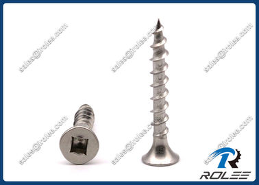 China 304/316/305 Stainless Steel Square Drive Bugle Head Deck Screws supplier