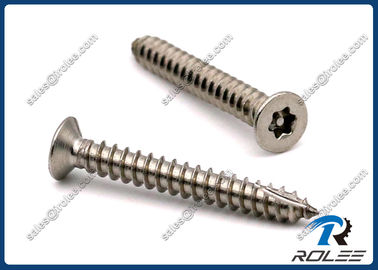 China Stainless Steel Flat head Torx Tamper Proof Self-tapping Thread Cutting Screws supplier