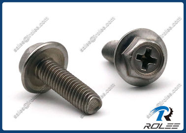 China 304/316/410 Stainless Philips Hex Washer Head Trilobular Thread Forming Screws supplier