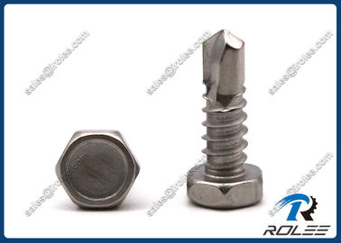China 304/316/410 Stainless Steel Indented Hex Head Self Drilling Metal Screws supplier