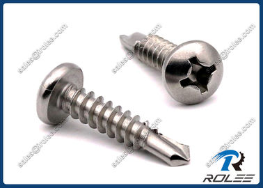 China Marine Grade 316 Stainless Steel Philips Pan Head Self Drilling Tek Screws supplier