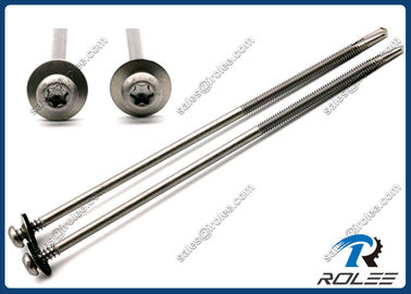 China 410 Stainless Torx Pan Double Thread Self Drilling Screw w/ Bonded Sealing Washer supplier