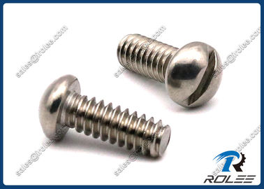 China 18-8/304/316 Stainless Steel Slotted Round Head Machine Screws supplier