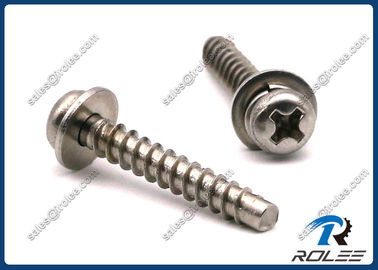 China 18-8/316 Stainless Steel Philips Pan Head Trilobular Thread Plastite SEMS Screws supplier