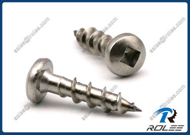 China 304/316/410 Stainless Steel Robertson Square Drive Pan Head Wood Screws supplier