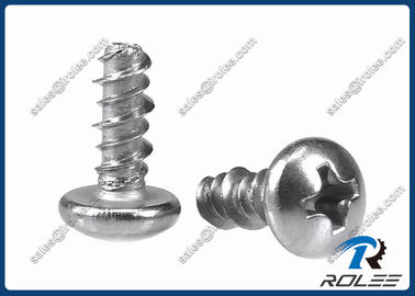 China 18-8/316/ 410 Stainless Steel Philips Pan Head Hi-lo Thread Screw for Plastics supplier