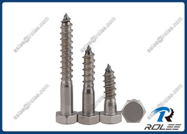 China 304/316/A2/A4 Stainless Steel Hex Wood Screw / Lag Bolt supplier