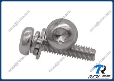 China 304/A2 Stainless Steel Torx Pan Head Metric SEMS Screw with Washers supplier